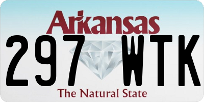 AR license plate 297WTK