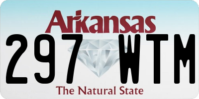 AR license plate 297WTM