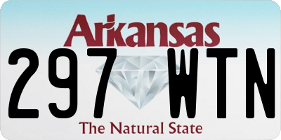 AR license plate 297WTN