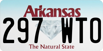 AR license plate 297WTO