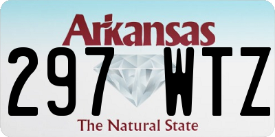 AR license plate 297WTZ