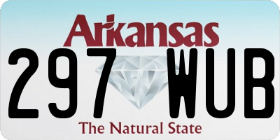 AR license plate 297WUB