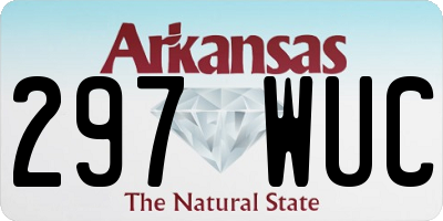 AR license plate 297WUC