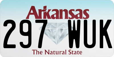 AR license plate 297WUK