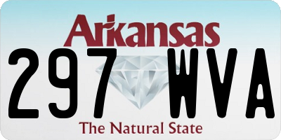 AR license plate 297WVA