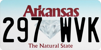 AR license plate 297WVK