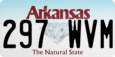 AR license plate 297WVM