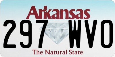 AR license plate 297WVO