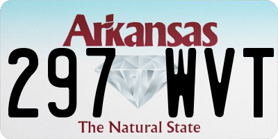AR license plate 297WVT