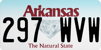 AR license plate 297WVW
