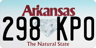 AR license plate 298KPO