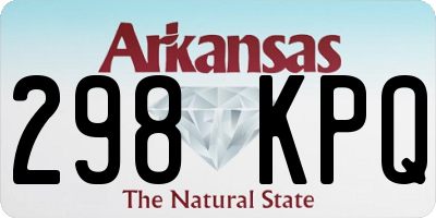 AR license plate 298KPQ