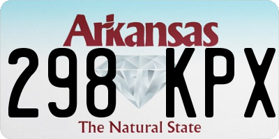 AR license plate 298KPX