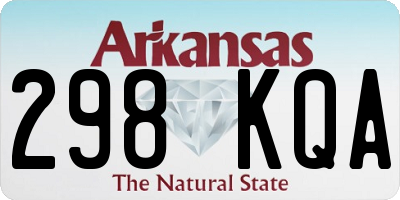 AR license plate 298KQA