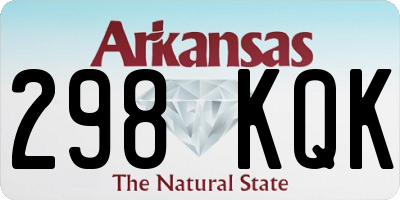 AR license plate 298KQK