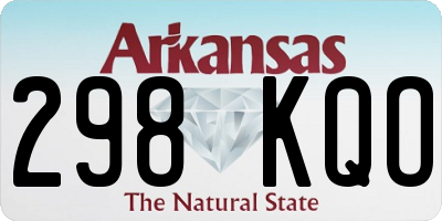 AR license plate 298KQO