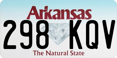 AR license plate 298KQV