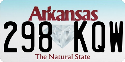 AR license plate 298KQW