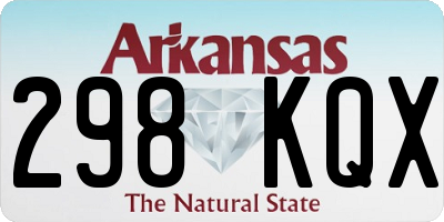 AR license plate 298KQX