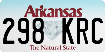 AR license plate 298KRC