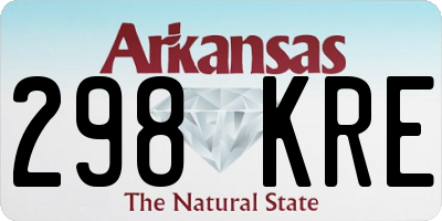 AR license plate 298KRE