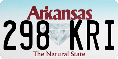 AR license plate 298KRI