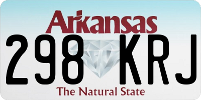 AR license plate 298KRJ
