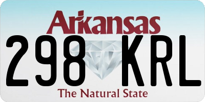 AR license plate 298KRL