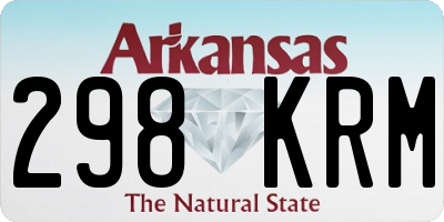 AR license plate 298KRM