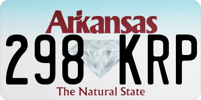 AR license plate 298KRP