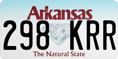 AR license plate 298KRR