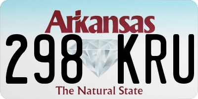 AR license plate 298KRU