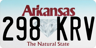 AR license plate 298KRV