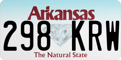 AR license plate 298KRW