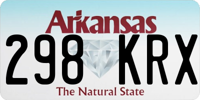 AR license plate 298KRX