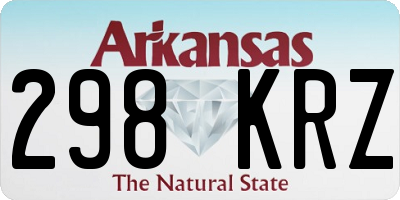 AR license plate 298KRZ