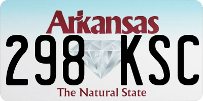 AR license plate 298KSC