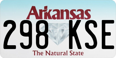 AR license plate 298KSE