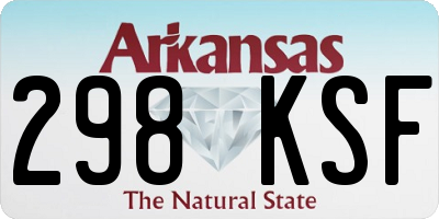 AR license plate 298KSF