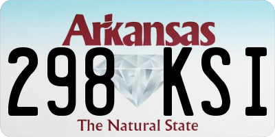 AR license plate 298KSI
