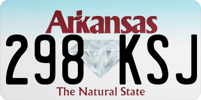 AR license plate 298KSJ