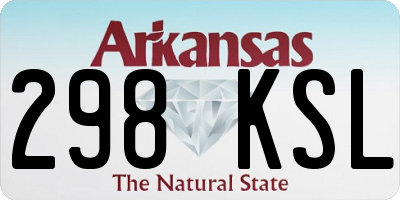 AR license plate 298KSL