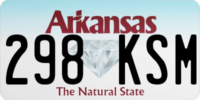 AR license plate 298KSM