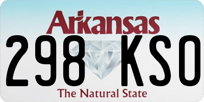 AR license plate 298KSO