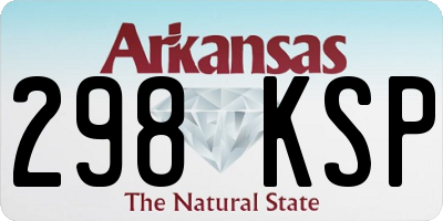 AR license plate 298KSP