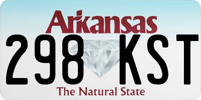 AR license plate 298KST