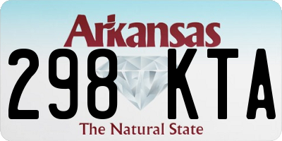 AR license plate 298KTA