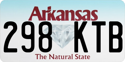 AR license plate 298KTB