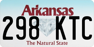 AR license plate 298KTC