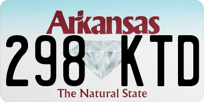 AR license plate 298KTD